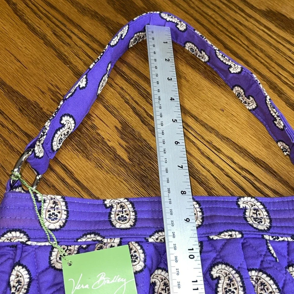vera bradley reversible tote Simply Violet Paisley Retired Vtg Purse Bag Purple